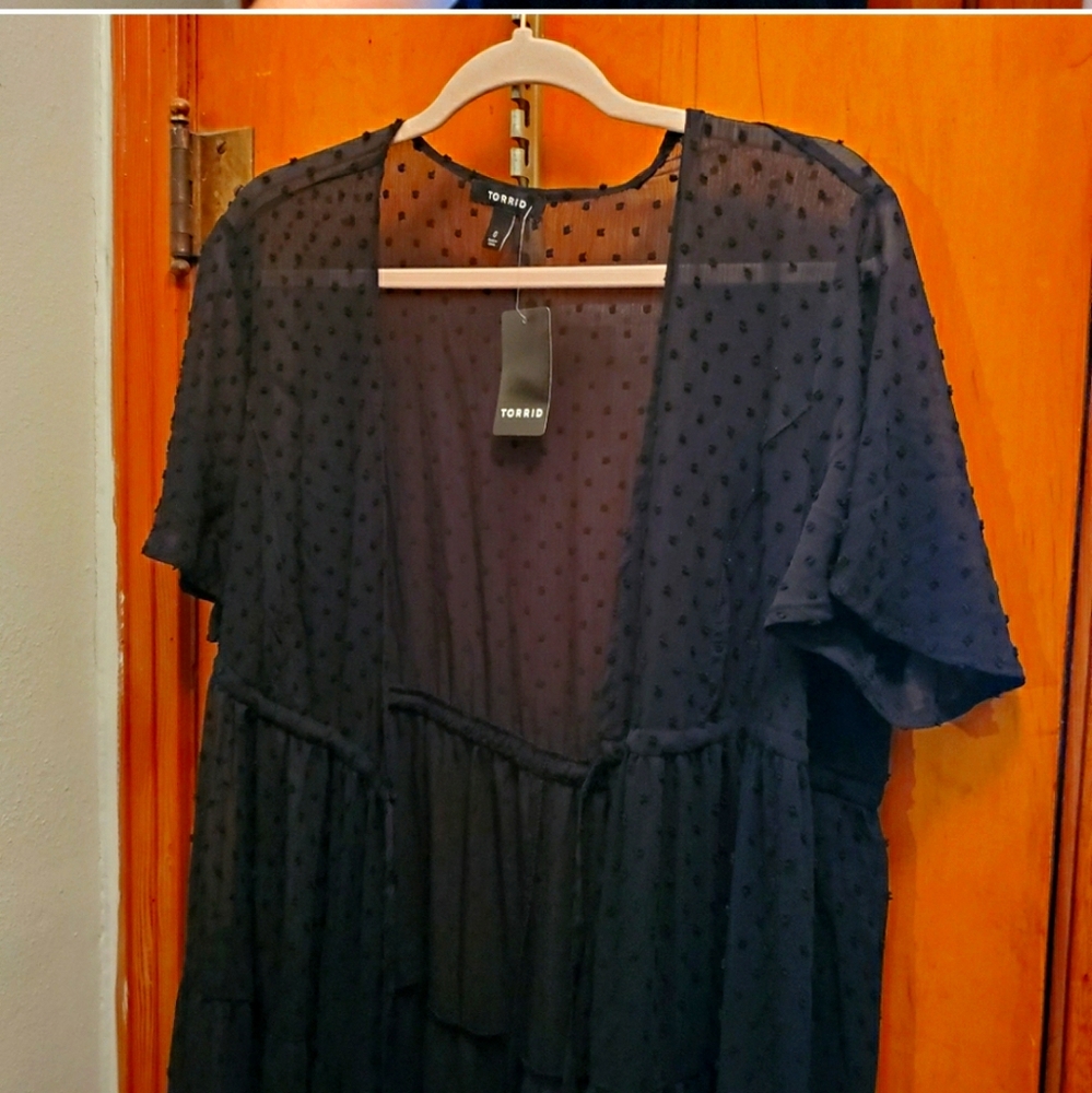 Iso black clip dot kimono sz 2